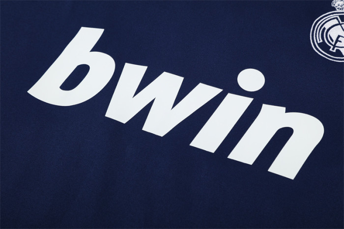 Retro 12/13 Real Madrid Royal Blue Half Zipper Jacket