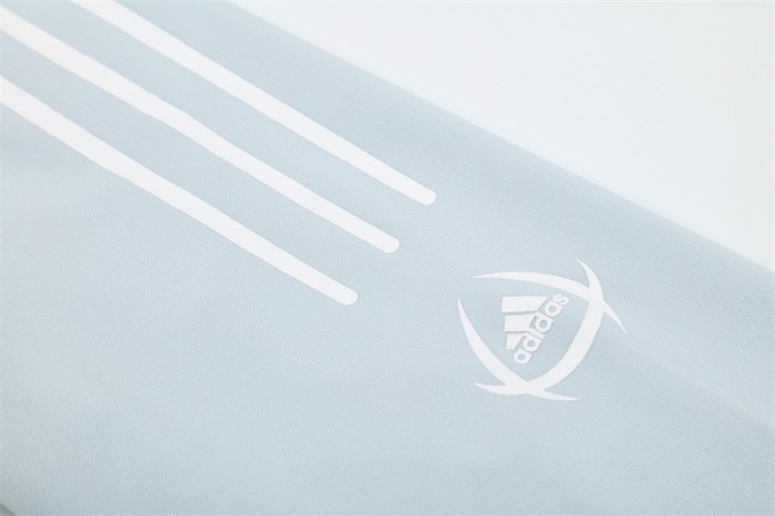 Retro 04/05 Real Madrid Light Grey Half Zipper Jacket