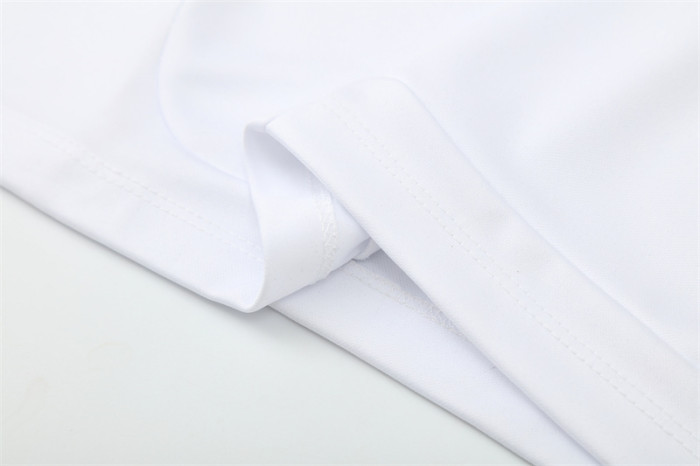 Retro 11/12 Real Madrid White Half Zipper Jacket