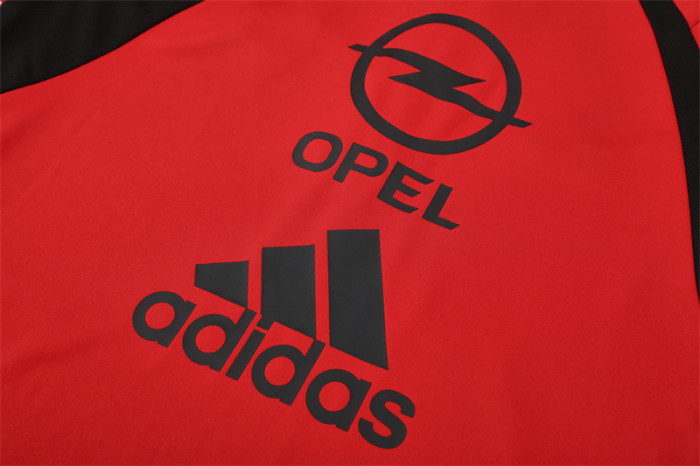 Retro 03/04 AC Milan Red Half Zipper Jacket