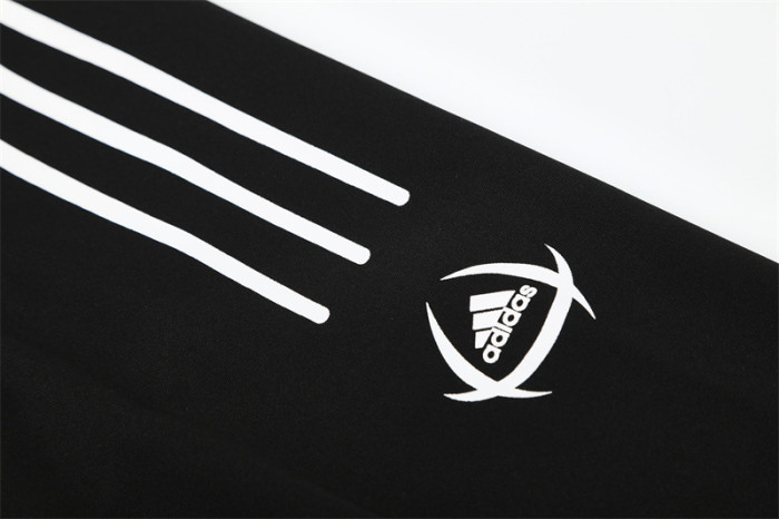 Retro 04/05 Real Madrid Black Half Zipper Jacket