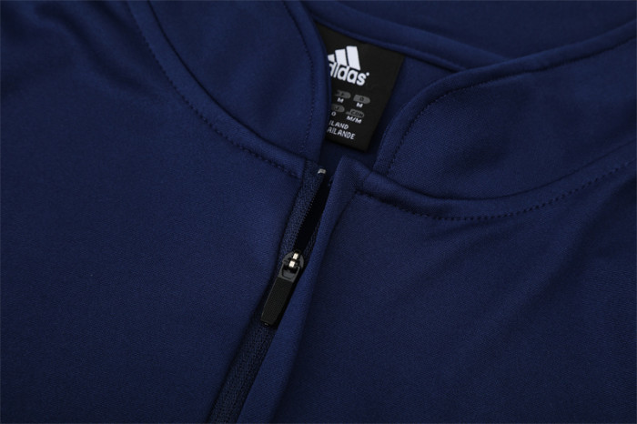 Retro 03/04 Real Madrid Royal Blue Half Zipper Jacket