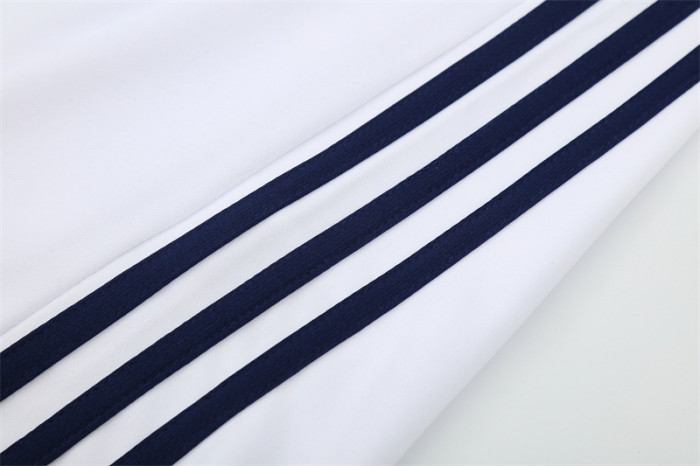 Retro 16/17 Real Madrid White Half Zipper Jacket