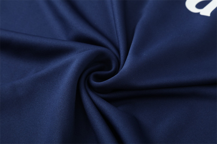 Retro 16/17 Real Madrid Royal Blue Half Zipper Jacket