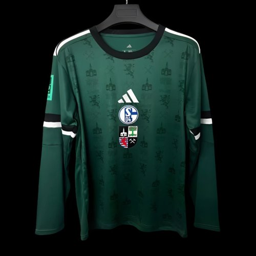 25/26 Schalke 04 Green 150Th Anniversary Long Sleeve Jersey