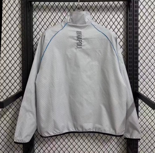 25/26 Napoli White Full Zipper Windbreaker