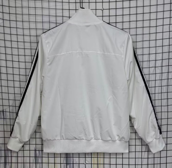 25/26 Real Madrid White  Full Zipper Windbreaker