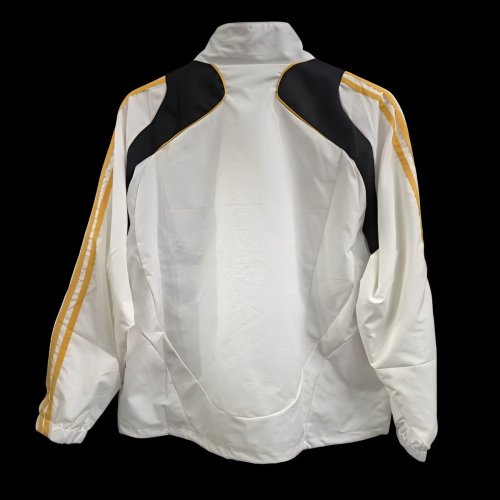 25/26 Germany White with Black Full Zipper Windbreaker