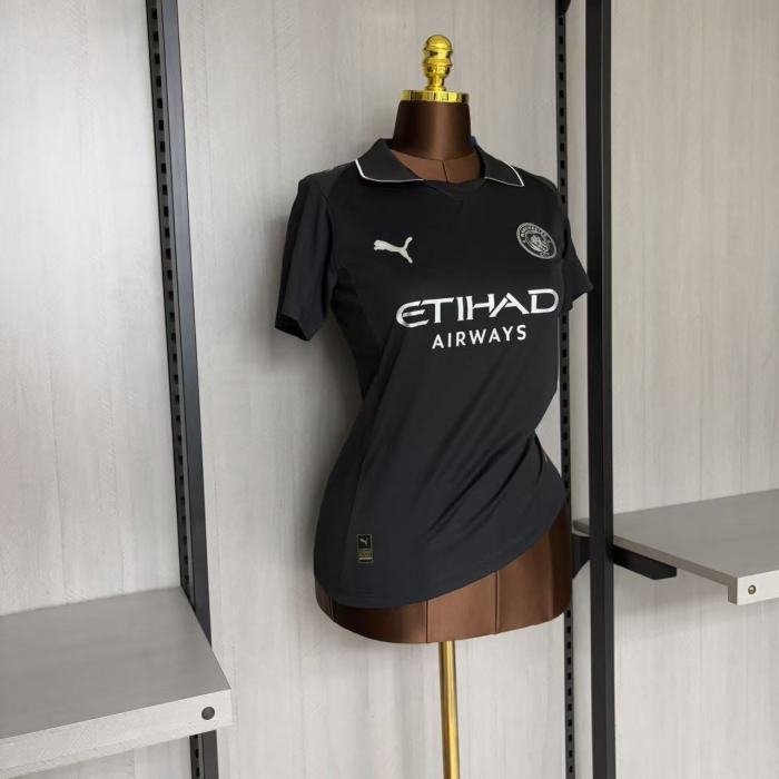 25/26 Women Manchester City Black Jersey