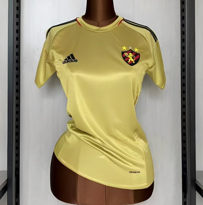 2016 Women Retro Recife Sports Gold Jersey
