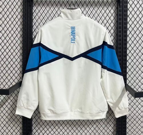 25/26 Napoli White Full Zipper Windbreaker