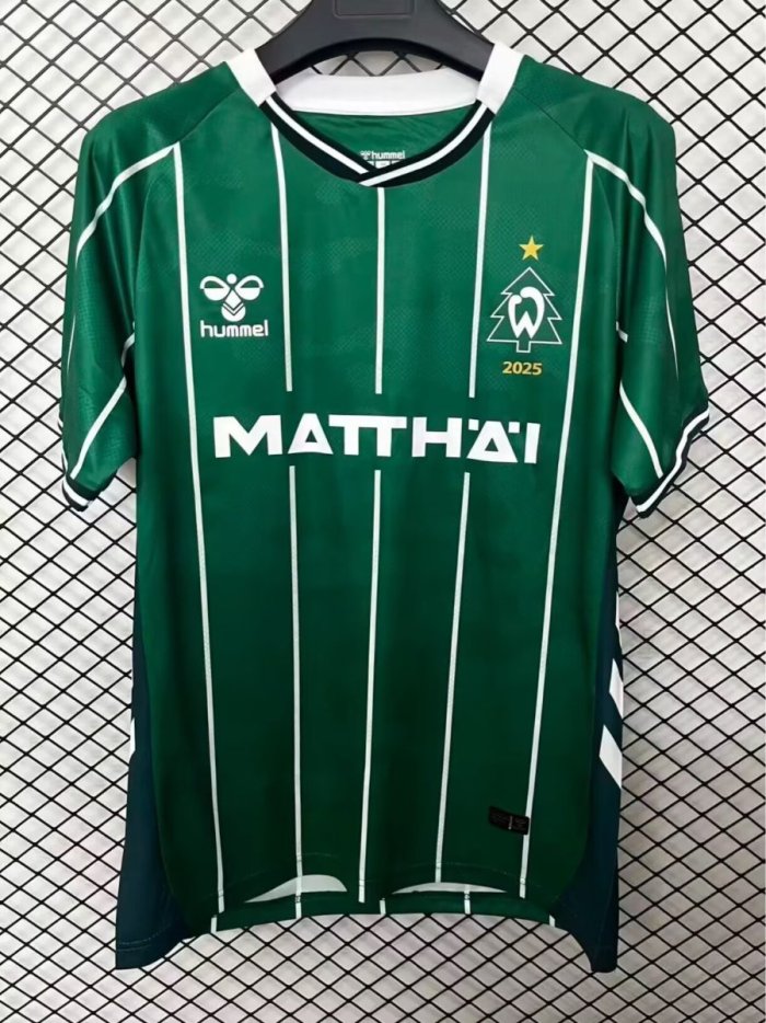 25/26 Werder Bremen Christmas Green Jersey