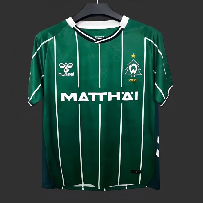 25/26 Werder Bremen Christmas Green Jersey