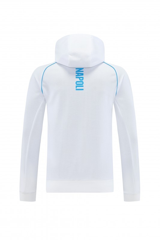 25/26 Napoli  White  Full zipper Jacket Tracksuit+ long pants