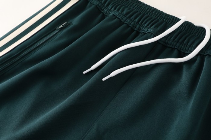 25/26  Juventus Retro Dark Green  Full zipper Jacket Tracksuit+ long pants