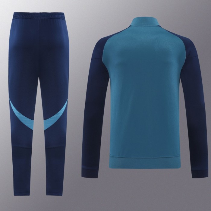 25/26 Arsenal  Navy Blue  Full zipper Jacket Tracksuit+ long pants