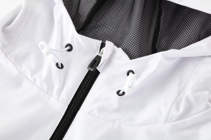 25/26 Real Betis White Black Green  Full zipper Jacket Tracksuit+ long pants