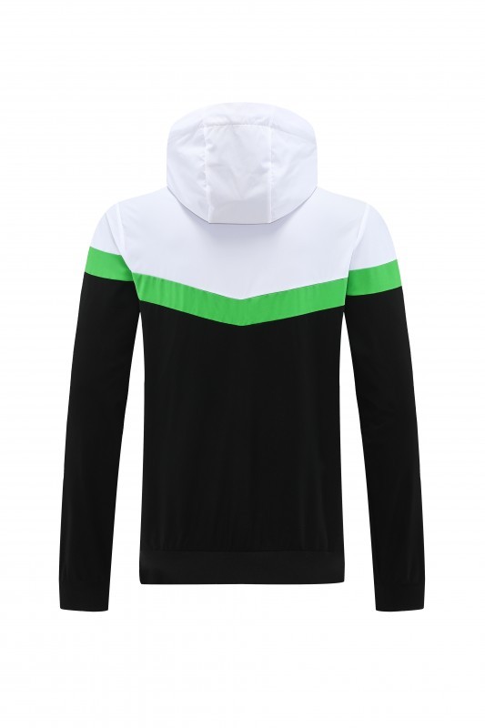 25/26 Real Betis White Black Green  Full zipper Jacket Tracksuit+ long pants
