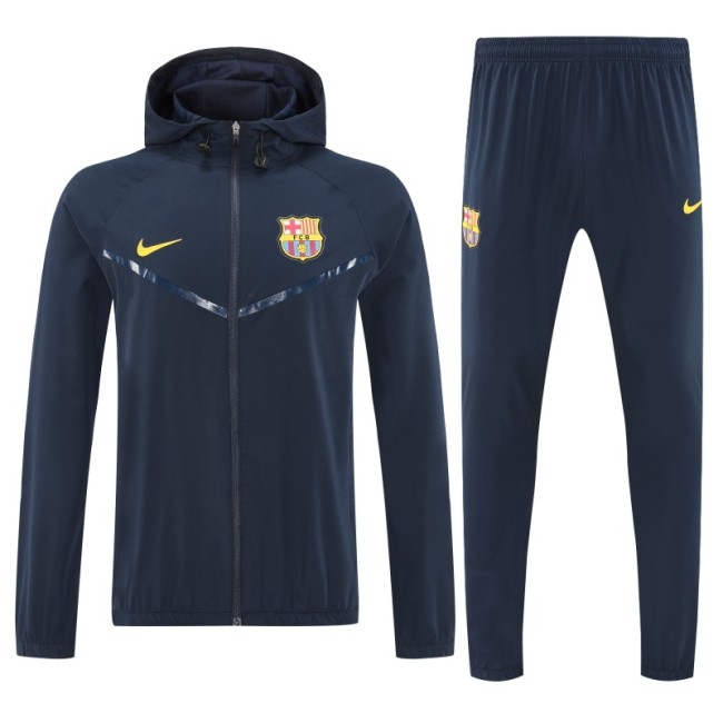 25/26 Barcelona Royal Navy Blue Full zipper Jacket Tracksuit+ long pants