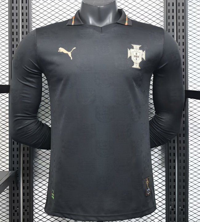 Player Version 2026 Portugal Goalkeeper Dark Grey Long Sleeve Jersey