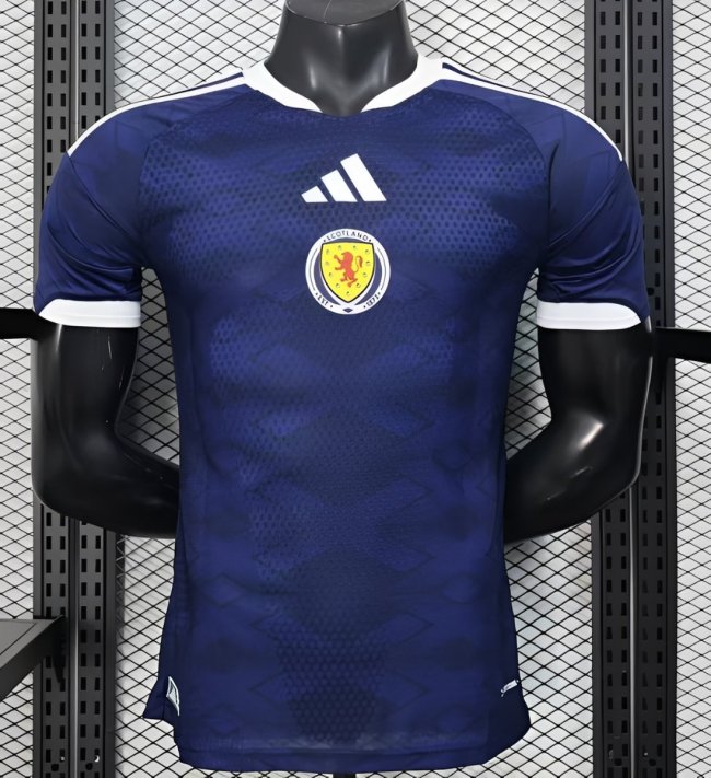 2026 Player Version  Scotland Home Navy Blue  Jersey