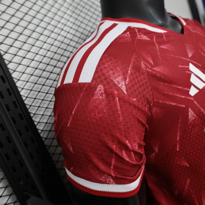 25/26 Player Version  Liverpool Home Red Abstract Pattern Jersey