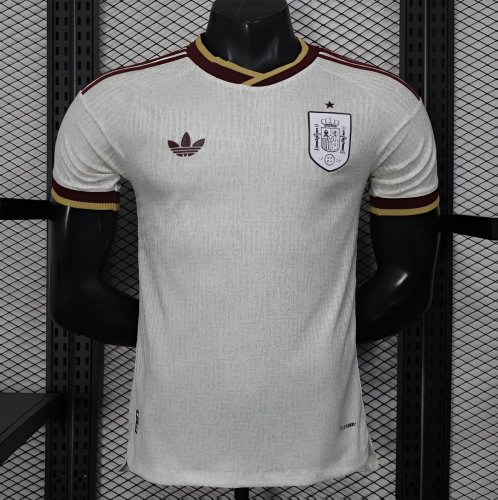 2026 Player Version  Spain Away Off-White Jersey