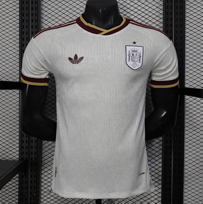 2026 Player Version  Spain Away Off-White Jersey