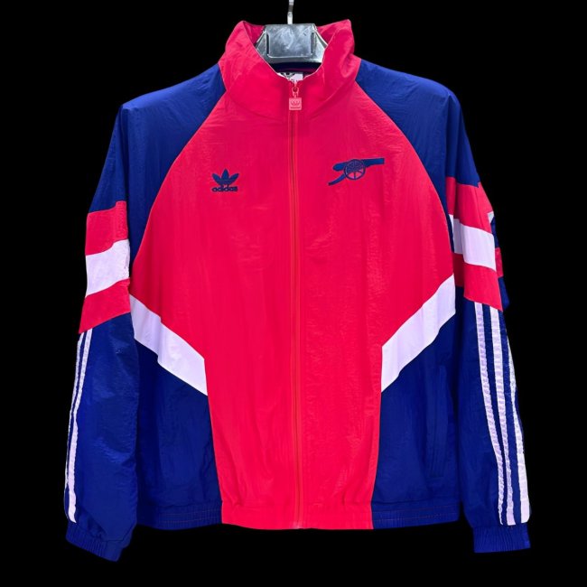25/26 Arsenal Red/Blue Full Zipper Windbreaker