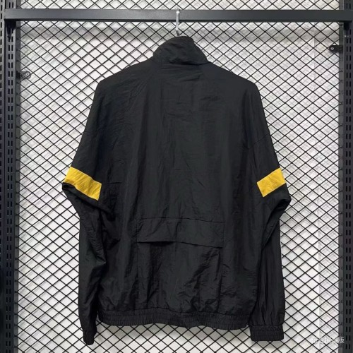 2026 Germany Black Full Zipper Windbreaker