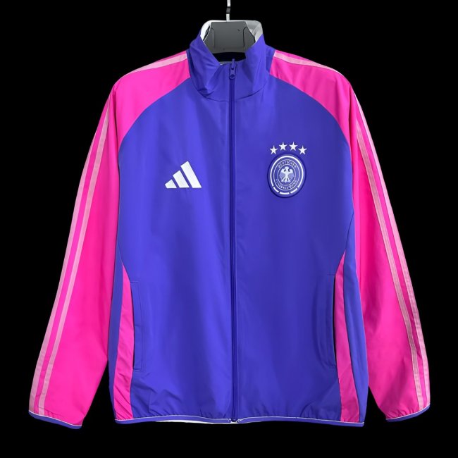 2026 Germany Purple/Blue Full Zipper Windbreaker