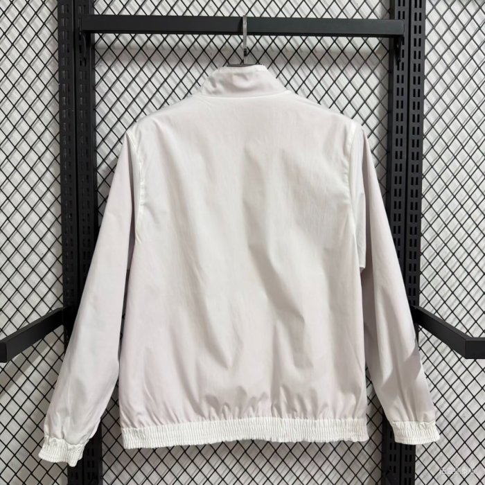 25/26 Sevilla Red/White Reversible Full Zipper Windbreaker