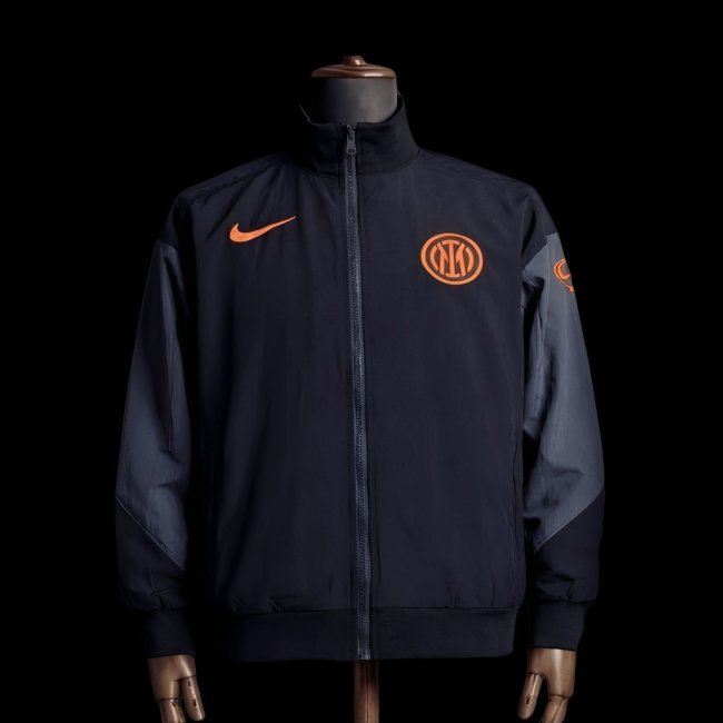 2026 Inter Milan Black Jacket Windbreaker