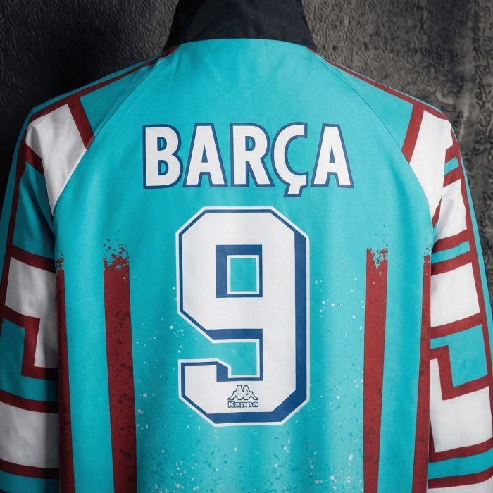 1996/97 Vintage Style Barcelona BARCA#9 Jacket Windbreaker