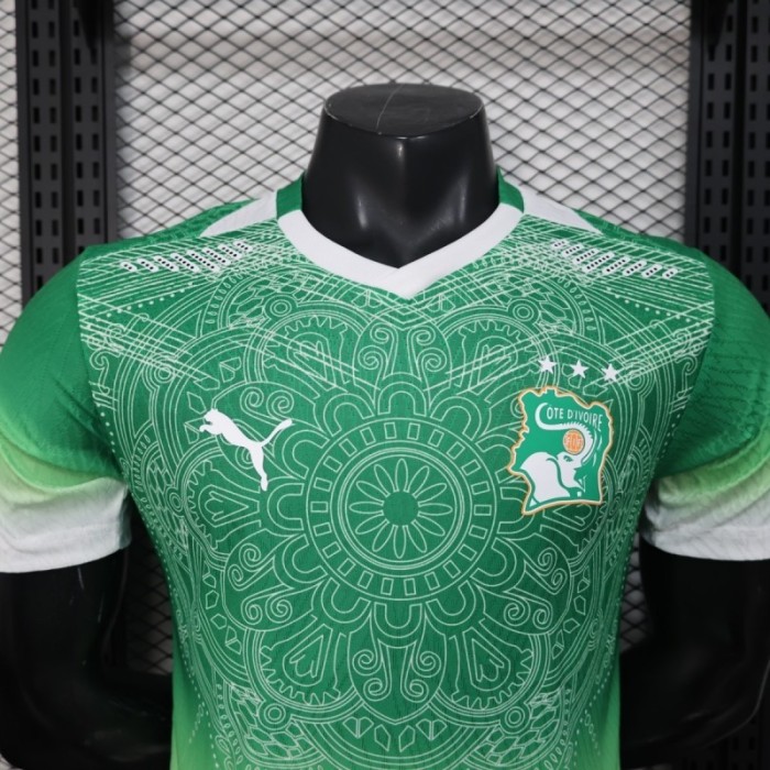 2026 Player Version Ivory Coast Special Edition Green Jersey