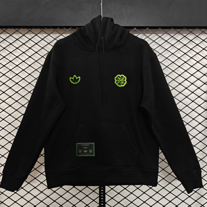 25/26 Celtic Embroidered Logo Hoodie 9 Colors