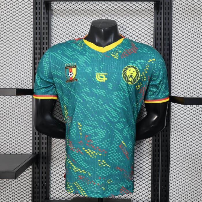 2026 Player Version Cameroon Green with Colorful Dot Pattern Jersey