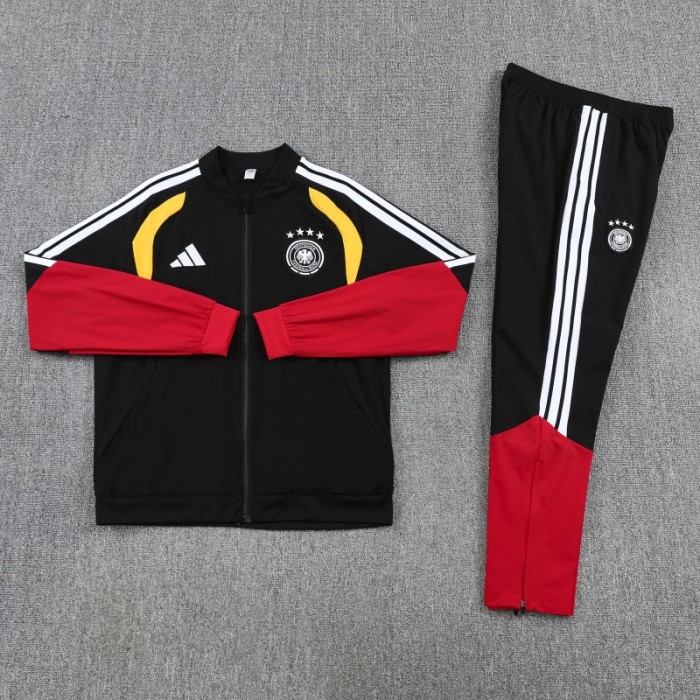 2026 Germany Black Full Windbreaker + Long Pants