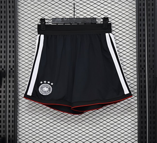 2026 Player Version Germany Black with White Stripes Shorts
