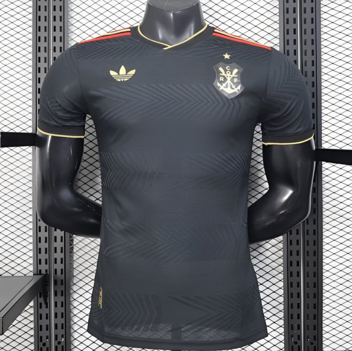 25/26 Player Version  Flamengo Away Black Jersey