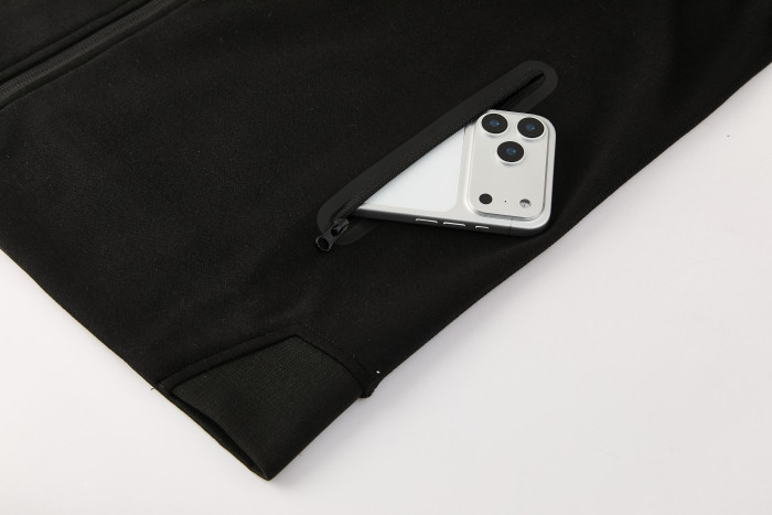 25/26 Chelsea Black Full Zipper Hoodie Windbreaker + Long Pants