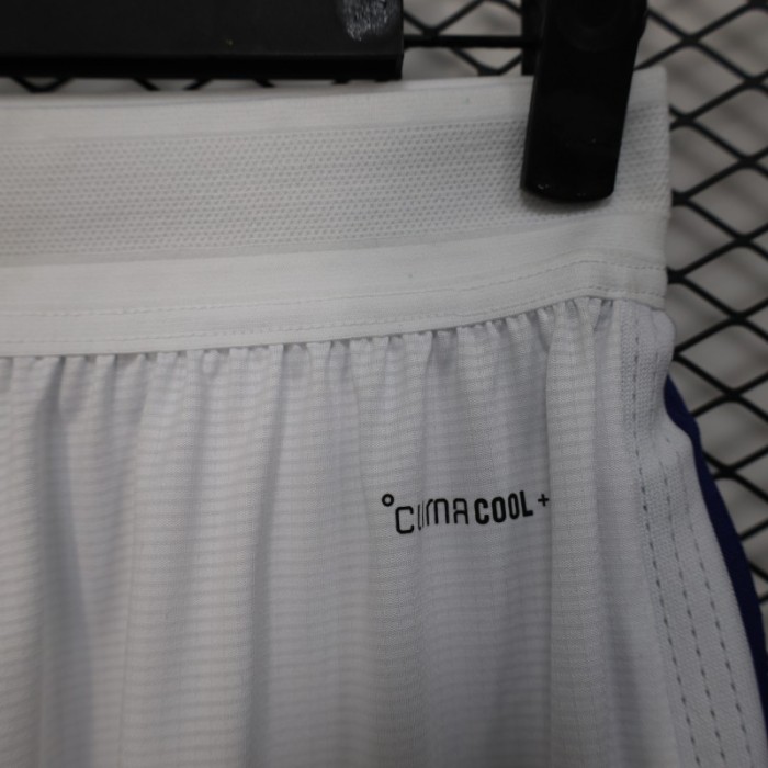 2026 Player Version Japan White with Navy Blue Stripes Shorts