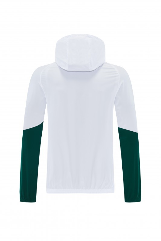 2026 Italy White Hoodie Full Zipper Windbreaker + Long Pants