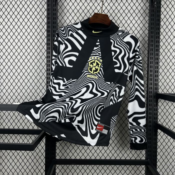 2026 Mens Brazil Hollywood Goalkeeper Long Sleeve Jersey