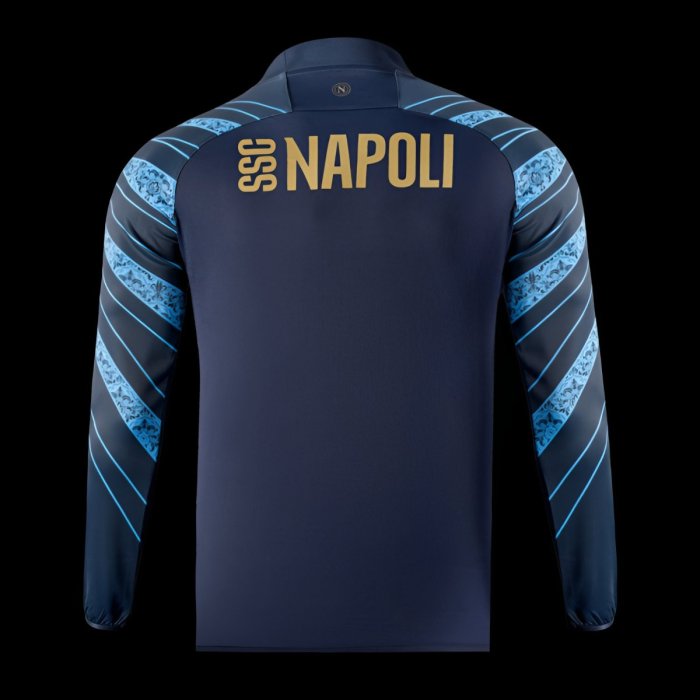 25/26 Napoli Blue Pre-Match Long Sleeve Sweatshirt
