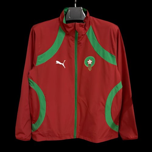 2026 Morocco Wine Full Zipper Windbreaker