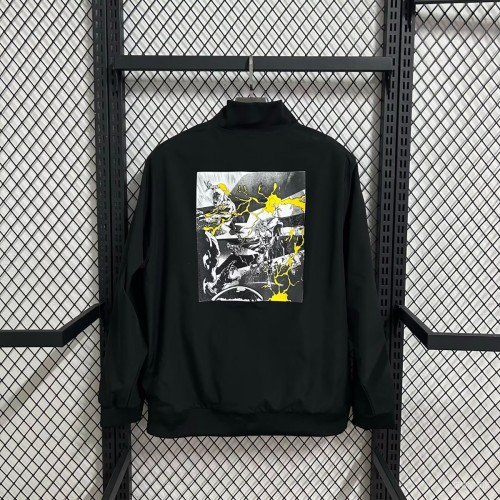 25/26 Real Madrid Marvel Black Full Zipper Windbreaker