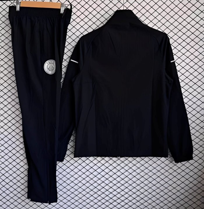 25/26 PSG Black Full Zipper Windbreaker +Long Pants