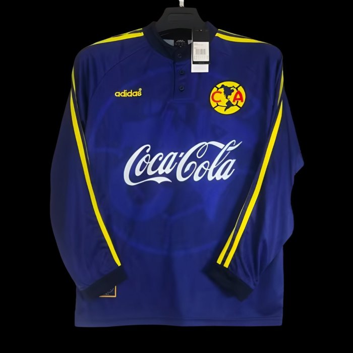 Retro 97/98 Club America Away Blue Long Sleeve Jersey