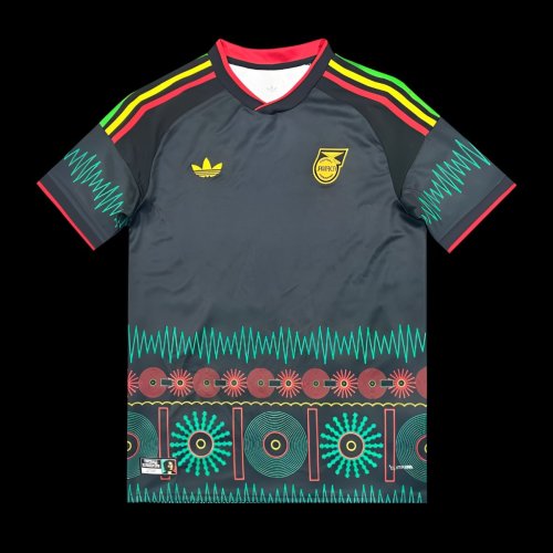 2026 Adidas Jamaica x Bob Marley Black Away Jersey